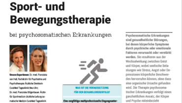 Sport- und Bewegungstherapie bei psychosomatischen Erkrankungen
