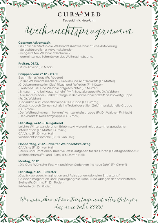 Weihnachtsprogramm